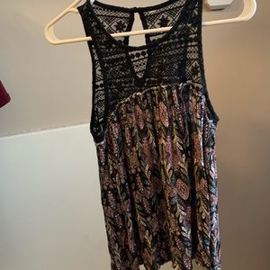 Black/Lace Tank Top